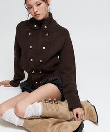 WHO'S WHO gallery（フーズフーギャラリー）の「【26AW LOOK掲載品番】ヘリテージWボタンニット（ニット/セーター）」