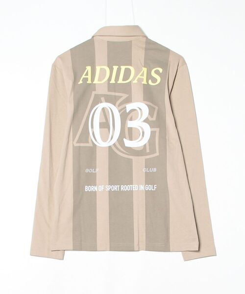 adidas(アディダス)の「グラフィック 長袖 ポロシャツ【adidas Golf/アディダスゴルフ】(ポロシャツ・メンズ・ベージュ・X-LARGE/SMALL/MEDIUM/LARGE/3XL/XX-LARGE)」の7枚目の写真