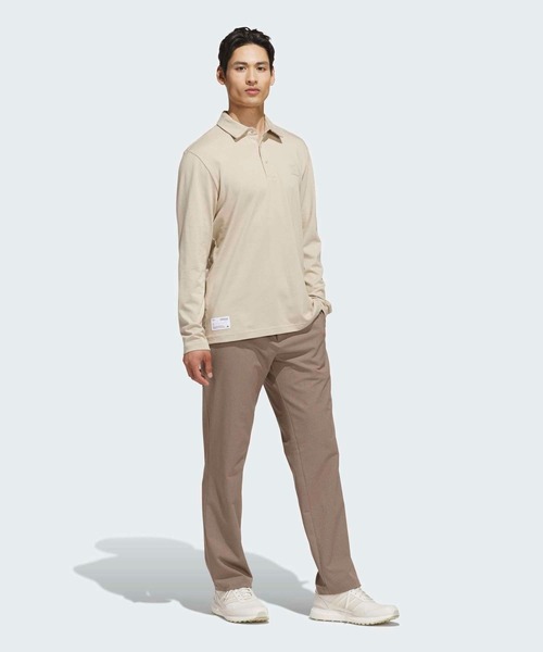 adidas(アディダス)の「グラフィック 長袖 ポロシャツ【adidas Golf/アディダスゴルフ】(ポロシャツ・メンズ・ベージュ・X-LARGE/SMALL/MEDIUM/LARGE/3XL/XX-LARGE)」の6枚目の写真