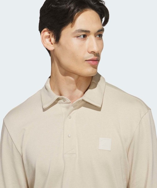 adidas(アディダス)の「グラフィック 長袖 ポロシャツ【adidas Golf/アディダスゴルフ】(ポロシャツ・メンズ・ベージュ・X-LARGE/SMALL/MEDIUM/LARGE/3XL/XX-LARGE)」の4枚目の写真
