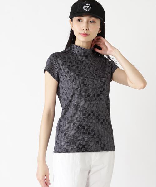 MASTER BUNNY EDITION(マスターバニーエディション)の「【MASTER BUNNY EDITION】SPXサッカープリント半袖ハイネックカットソー(Tシャツ/カットソー・レディース・ブラック・SMALL)」の3枚目の写真