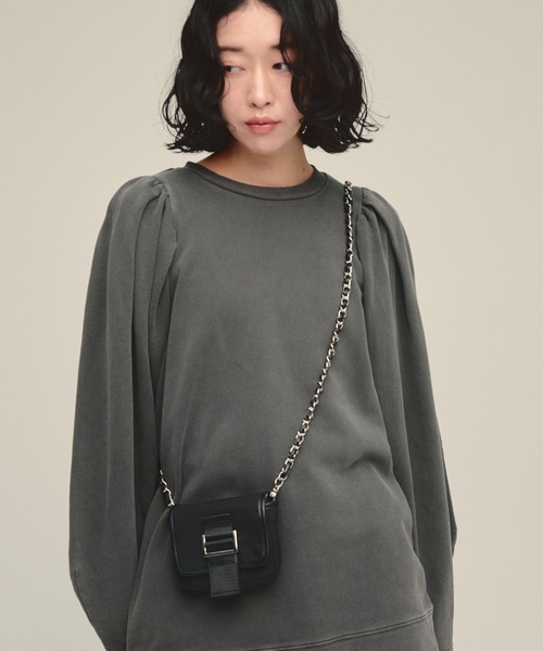 eL(エル)の「【eL】Chain Waist Pouch/1070211(ショルダーバッグ・レディース・ブラック/カーキ・FREE)」の15枚目の写真