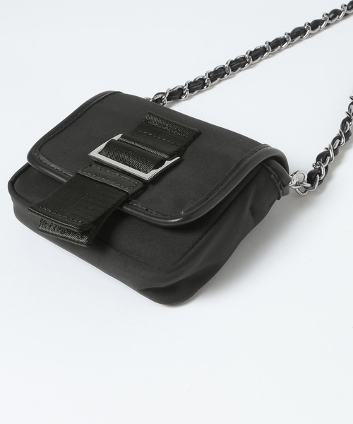 eL(エル)の「【eL】Chain Waist Pouch/1070211(ショルダーバッグ・レディース・ブラック/カーキ・FREE)」の5枚目の写真