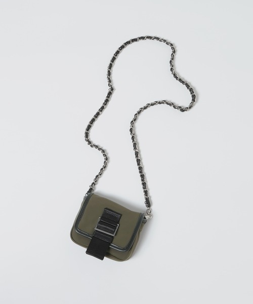 eL(エル)の「【eL】Chain Waist Pouch/1070211(ショルダーバッグ・レディース・ブラック/カーキ・FREE)」の12枚目の写真