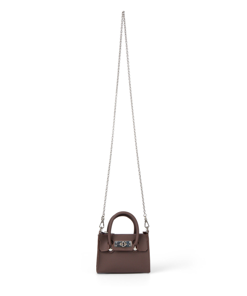 DEINET(ダイニット)の「JELLY CHAIN MINI BAG IN BROWN(ショルダーバッグ・レディース・その他・FREE)」の1枚目の写真