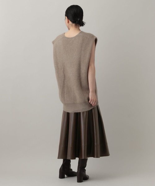 A part by（アパートバイ）の「フェイクレザーキリカエフレアスカート（スカート・レディース・ブラウン/ブラック・SMALL/MEDIUM）」の12枚目の写真