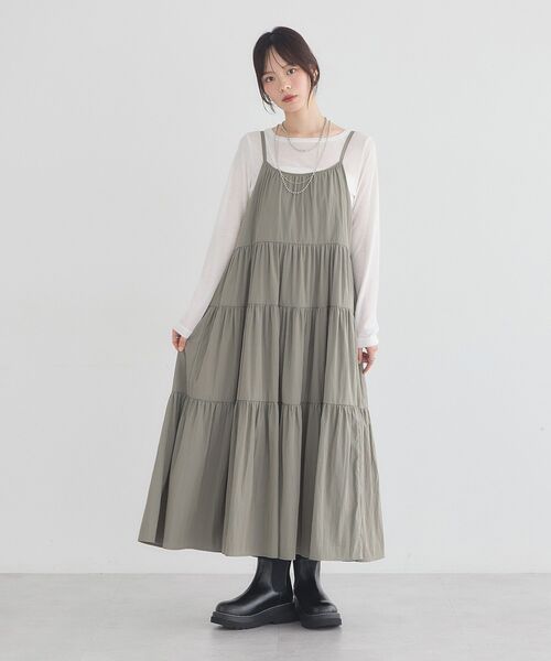 earth music&ecology(アースミュージックアンドエコロジー)の「シアープルオーバー(Tシャツ/カットソー・レディース・オフホワイト/オレンジ/ブラック・FREE)」の16枚目の写真