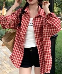 Vipoa | Over vintage check shirt(シャツ/ブラウス)