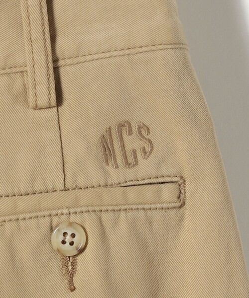 SHIPS(シップス)の「SHIPS NINE CASE:〈洗濯機可能〉2タック ワイド パンツ(チノパンツ・レディース・ベージュ/ダークグリーン・38/36)」の20枚目の写真