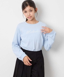 a.v.v（アーヴェヴェ）の「[130-160]【毛玉になりにくい】ロゴロンT（Tシャツ/カットソー）」