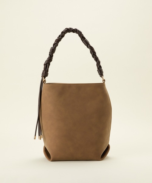 LE VERNIS(ル・ベルニ)の「LE VERNIS(ル・ベルニ)Woven handle bag(ハンドバッグ・レディース・ブラウン/ブラック・FREE)」の10枚目の写真