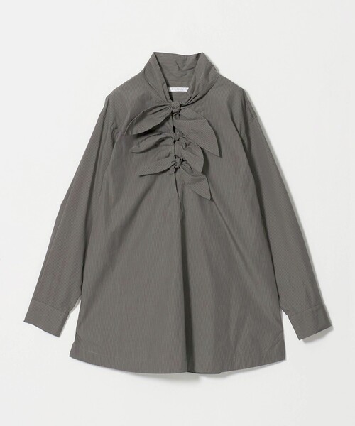 BEAUTY&YOUTH UNITED ARROWS（ビューティーアンドユースユナイテッドアローズ）の「リボンタイ シャツ プルオーバー（シャツ/ブラウス・レディース・ナチュラル/ライトグレー/ダークグレー・FREE）」の8枚目の写真