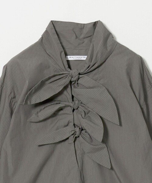 BEAUTY&YOUTH UNITED ARROWS（ビューティーアンドユースユナイテッドアローズ）の「リボンタイ シャツ プルオーバー（シャツ/ブラウス・レディース・ナチュラル/ライトグレー/ダークグレー・FREE）」の10枚目の写真
