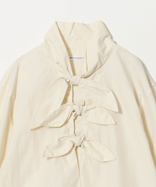 BEAUTY&YOUTH UNITED ARROWS（ビューティーアンドユースユナイテッドアローズ）の「リボンタイ シャツ プルオーバー（シャツ/ブラウス・レディース・ナチュラル/ライトグレー/ダークグレー・FREE）」の15枚目の写真