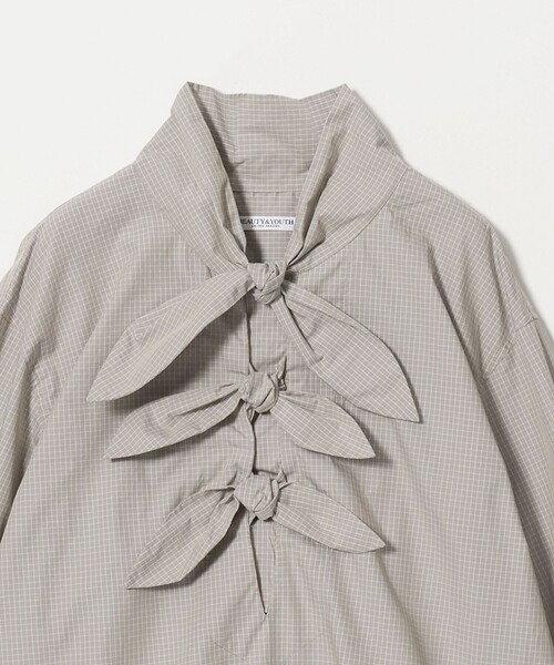 BEAUTY&YOUTH UNITED ARROWS（ビューティーアンドユースユナイテッドアローズ）の「リボンタイ シャツ プルオーバー（シャツ/ブラウス・レディース・ナチュラル/ライトグレー/ダークグレー・FREE）」の17枚目の写真