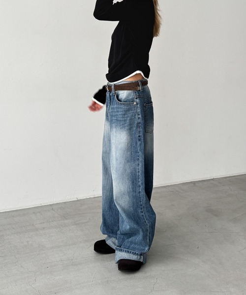 CANAL JEAN(キャナルジーン)の「choice_cnl バックヨークデニムパンツ(デニムパンツ・レディース・インディゴブルー・MEDIUM/SMALL)」の3枚目の写真