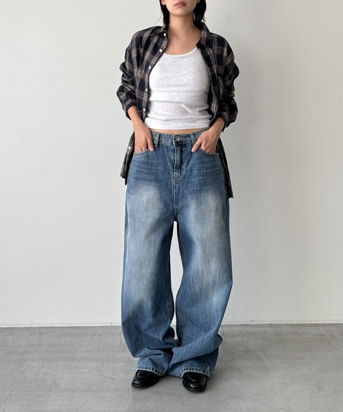 CANAL JEAN(キャナルジーン)の「choice_cnl バックヨークデニムパンツ(デニムパンツ・レディース・インディゴブルー・MEDIUM/SMALL)」の7枚目の写真