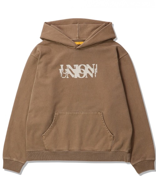 UNION(UNION TOKYO)(ユニオン)の「UNION TOKYO DOUBLE UP HOOD ユニオントーキョー Tシャツ(パーカー・メンズ・ブラウン/ブラック・XXL/XL/L/M/S)」の2枚目の写真