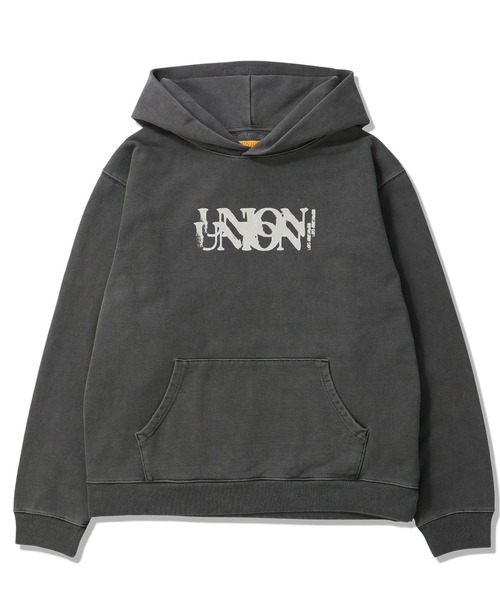 UNION(UNION TOKYO)(ユニオン)の「UNION TOKYO DOUBLE UP HOOD ユニオントーキョー Tシャツ(パーカー・メンズ・ブラウン/ブラック・XXL/XL/L/M/S)」の1枚目の写真
