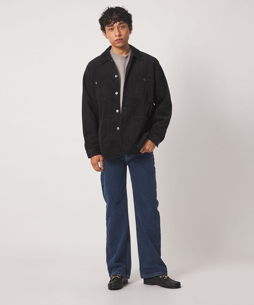 A DAY IN THE LIFE UNITED ARROWS(アデイインザライフユナイテッドアローズ)の「コーデュロイ カバーオール<A DAY IN THE LIFE>(カバーオール・メンズ・オフホワイト/ブラック・L/M)」の4枚目の写真