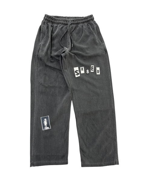 SK8ER ROCK(スケーターロック)の「Holy Sk8 ピグメントスウェットパンツ(チャコール)(スウェットパンツ・メンズ・その他・MEDIUM/LARGE)」の1枚目の写真