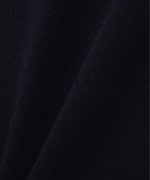 Y（ワイ）の「Ｙ /  [UNISEX] NONMULESING WOOL HALF ZIP KNIT PULLOVER（ニット/セーター・メンズ・ネイビー/ブラック・LARGE/MEDIUM）」の7枚目の写真