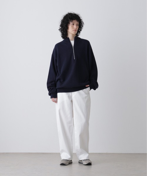 Y（ワイ）の「Ｙ /  [UNISEX] NONMULESING WOOL HALF ZIP KNIT PULLOVER（ニット/セーター・メンズ・ネイビー/ブラック・LARGE/MEDIUM）」の5枚目の写真