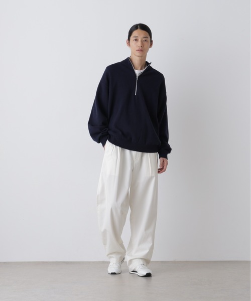 Y（ワイ）の「Ｙ /  [UNISEX] NONMULESING WOOL HALF ZIP KNIT PULLOVER（ニット/セーター・メンズ・ネイビー/ブラック・LARGE/MEDIUM）」の3枚目の写真