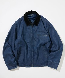 限定展開 ビッグシルエット コーデュロイ切り替え ダックブルゾン / キルティング 中綿