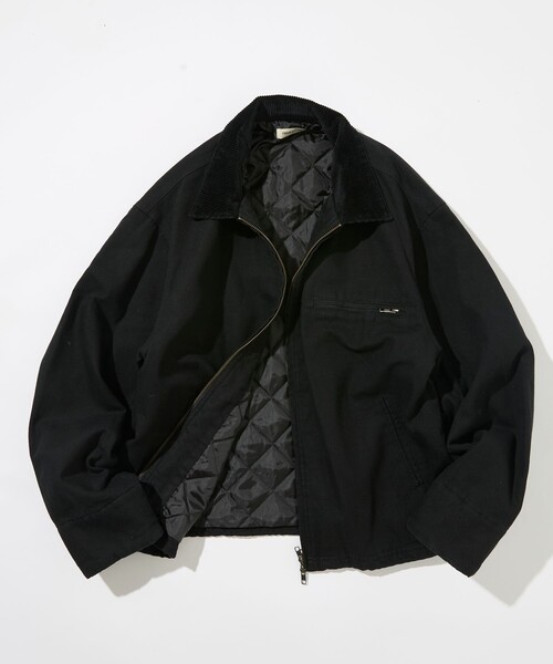 VISION STREET WEAR(ヴィジョンストリートウェア)の「限定展開 ビッグシルエット コーデュロイ切り替え ダックブルゾン / キルティング 中綿(ブルゾン・メンズ・ブラウン/ブラック/ネイビー/チャコールグレー/ベージュ・LARGE/MEDIUM/SMALL)」の6枚目の写真