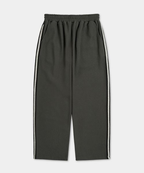 EXCONTAINER(エックスコンテナ)の「ワッフルサイドライントラックパンツ (CHARCOAL)(スウェットパンツ・メンズ・その他・SMALL/MEDIUM/LARGE/X-LARGE)」の2枚目の写真