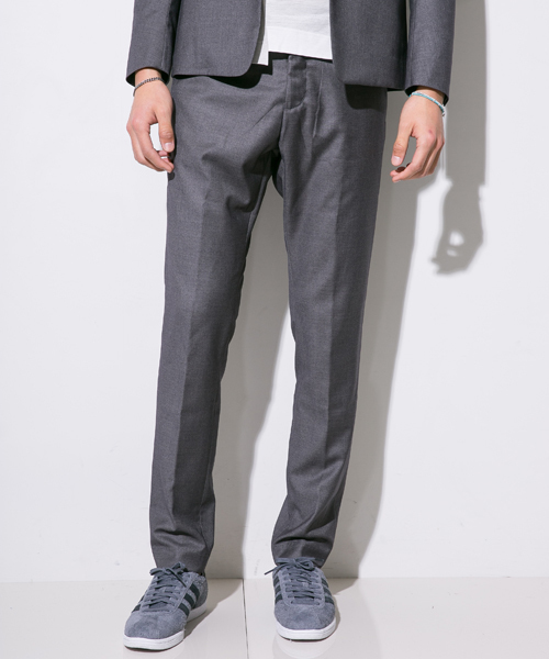 STUDIOUS（ステュディオス）の「マイクロT/Rテーパードパンツ （スラックス・メンズ・グリーン/ブラック/グレー/ネイビー・2/3/1）」の19枚目の写真