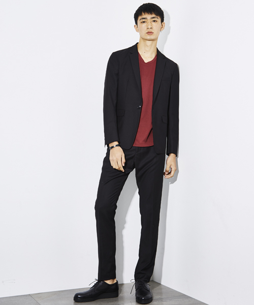 STUDIOUS（ステュディオス）の「マイクロT/Rテーパードパンツ （スラックス・メンズ・グリーン/ブラック/グレー/ネイビー・2/3/1）」の20枚目の写真