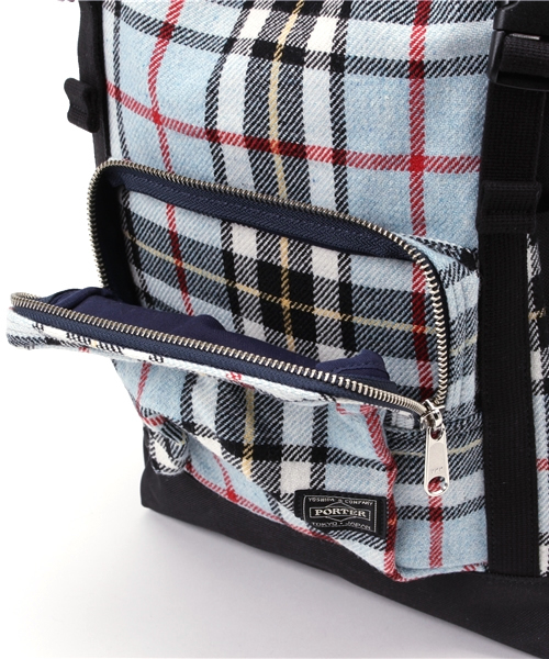 HEAD PORTER(ヘッドポーター)の「LESSON/RUCKSACK(バックパック/リュック・メンズ・ブルー/グリーン・FREE)」の4枚目の写真