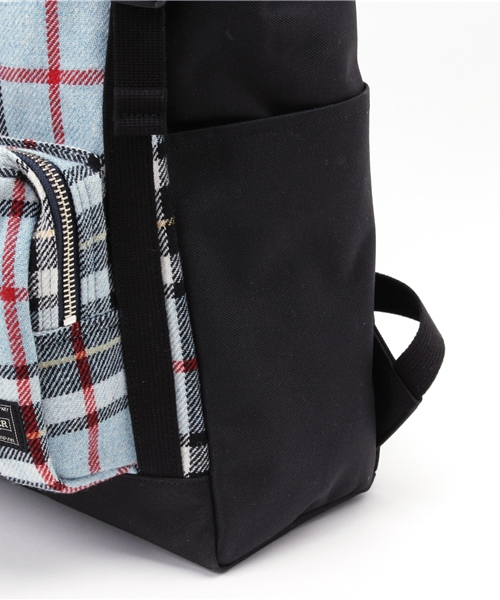 HEAD PORTER(ヘッドポーター)の「LESSON/RUCKSACK(バックパック/リュック・メンズ・ブルー/グリーン・FREE)」の7枚目の写真