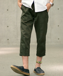 ESSENTIAL GARMENT MEN'S BIGI | GIZAコットン×フレンチリネン クロップドパンツ/7分丈(チノパンツ)