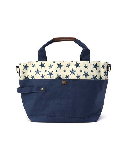 LBC（エルビーシー）の「【Andover Fabrics】 アンドーバーファブリックス トートバッグ （トートバッグ・レディース・ブラック/ホワイト/ネイビー・ONE SIZE）」の5枚目の写真