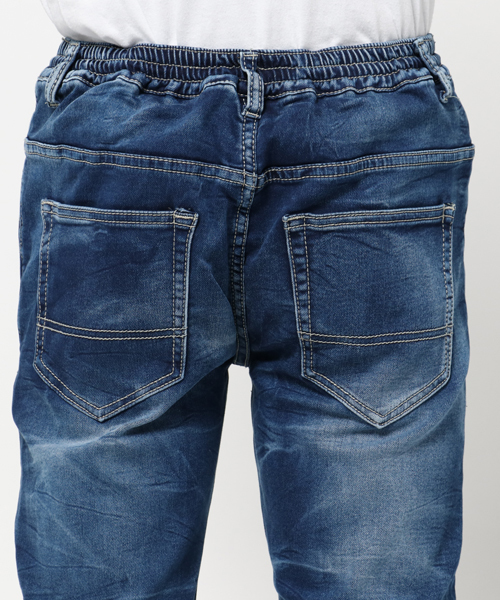 VIBGYOR(ヴィブジョー)の「VIBGYOR Select/ ストレッチデニムジョガーパンツ(デニムパンツ・メンズ・ブルー系その他/ブラック/ブルー系その他2/ブルー系その他5/ブルー系その他4/その他・MEDIUM/LARGE/X-LARGE)」の12枚目の写真