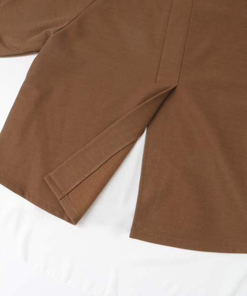 KBF+（ケービーエフプラス）の「KBF+ 裾シフォンカットソー（Tシャツ/カットソー・レディース・ネイビー/オレンジ系その他/チャコールグレー・ONE）」の12枚目の写真