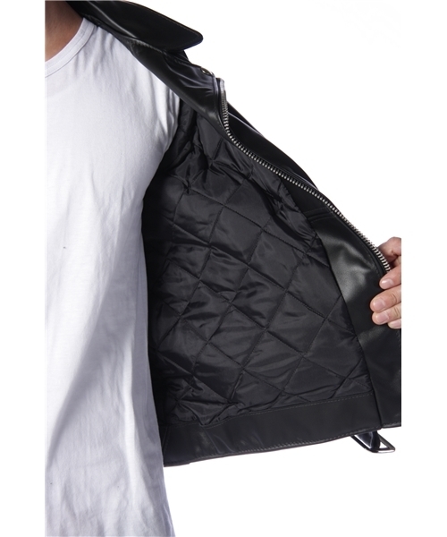 BEAUTY&YOUTH UNITED ARROWS（ビューティーアンドユースユナイテッドアローズ）の「＜Schott＞ one star BY SP 10 ◆（ライダースジャケット・メンズ・ブラック/ダークブラウン・36/38/40）」の4枚目の写真