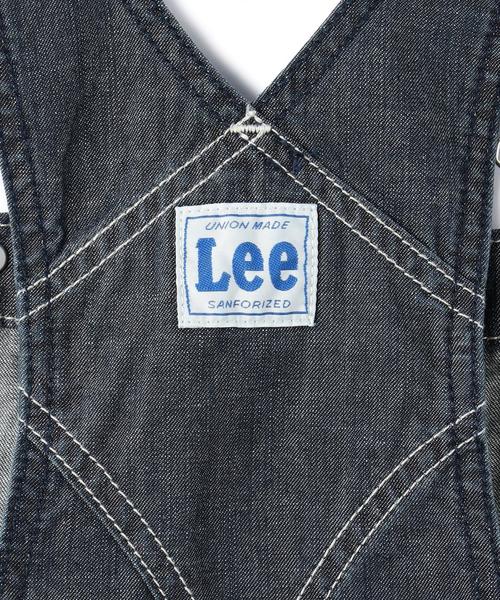 Lee（リー）の「WEB限定【JUNIOR】LEE(リー)　オーバーオール スカート（ワンピース・キッズ・ブラック/ネイビー・140cm/150cm）」の3枚目の写真