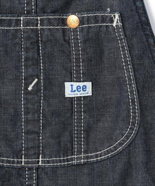 Lee（リー）の「WEB限定【JUNIOR】LEE(リー)　オーバーオール スカート（ワンピース・キッズ・ブラック/ネイビー・140cm/150cm）」の4枚目の写真