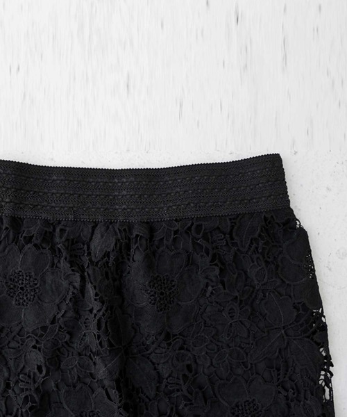 antiqua(アンティカ)の「花柄レーススカート(スカート・レディース・ブラック・FREE)」の12枚目の写真