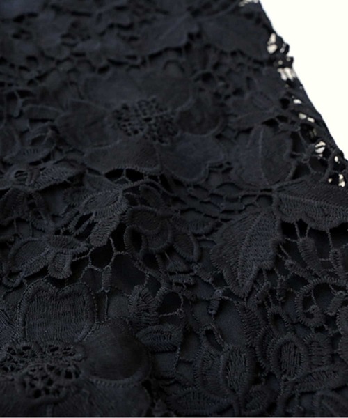 antiqua(アンティカ)の「花柄レーススカート(スカート・レディース・ブラック・FREE)」の14枚目の写真
