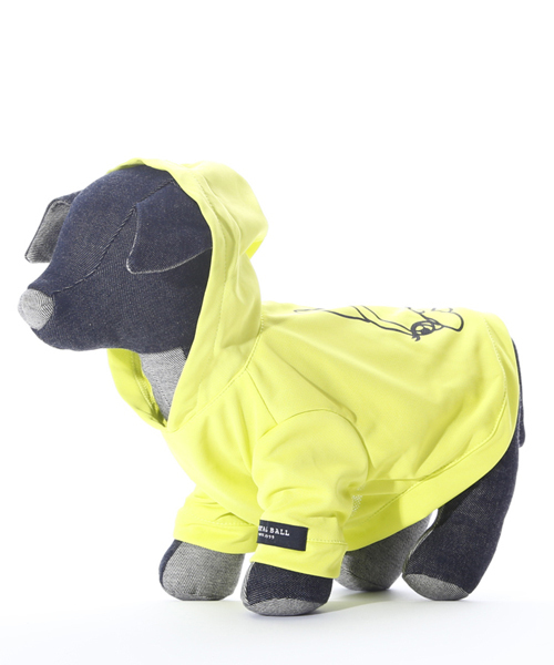 CRYSTAL BALL(クリスタルボール)の「Hippie sporty parka/犬用プリントパーカ(ペットウェア・レディース・ピンク/レッド/ブルー/イエロー系その他/ライトグレー・ONE SIZE)」の3枚目の写真