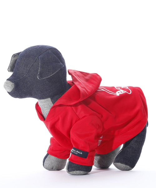 CRYSTAL BALL(クリスタルボール)の「Hippie sporty parka/犬用プリントパーカ(ペットウェア・レディース・ピンク/レッド/ブルー/イエロー系その他/ライトグレー・ONE SIZE)」の5枚目の写真