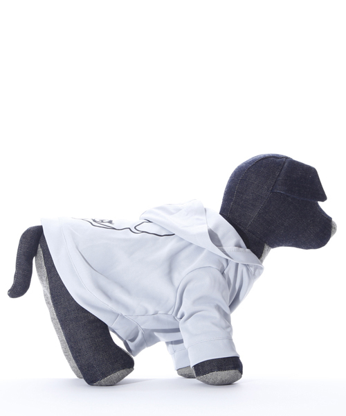 CRYSTAL BALL(クリスタルボール)の「Hippie sporty parka/犬用プリントパーカ(ペットウェア・レディース・ピンク/レッド/ブルー/イエロー系その他/ライトグレー・ONE SIZE)」の8枚目の写真
