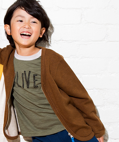 RAGMART(ラグマート)の「プリントTシャツ(Tシャツ/カットソー・キッズ・サックスブルー/カーキ/オフホワイト・80/90/95)」の8枚目の写真