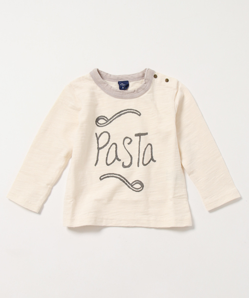 RAGMART(ラグマート)の「プリントTシャツ(Tシャツ/カットソー・キッズ・サックスブルー/カーキ/オフホワイト・80/90/95)」の2枚目の写真