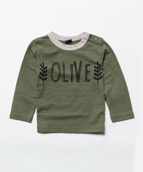 RAGMART(ラグマート)の「プリントTシャツ(Tシャツ/カットソー・キッズ・サックスブルー/カーキ/オフホワイト・80/90/95)」の3枚目の写真